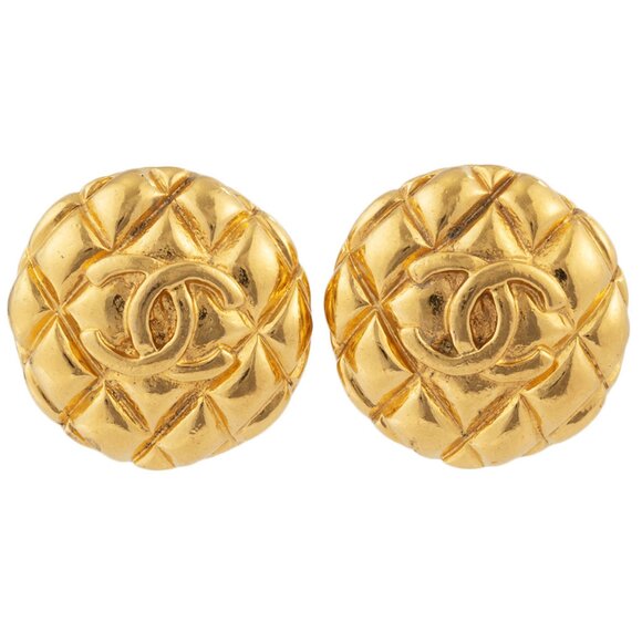 CHANEL Authentic Gold Earrings